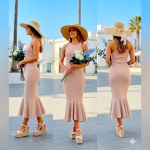 7 For All Mankind Gorgeous Ribbed Mermaid Dress.